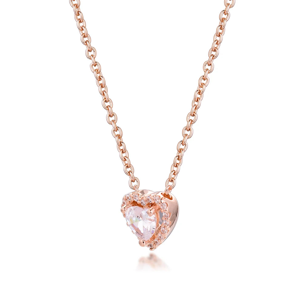 Collier Cœur Cristal - Élégance & séduction