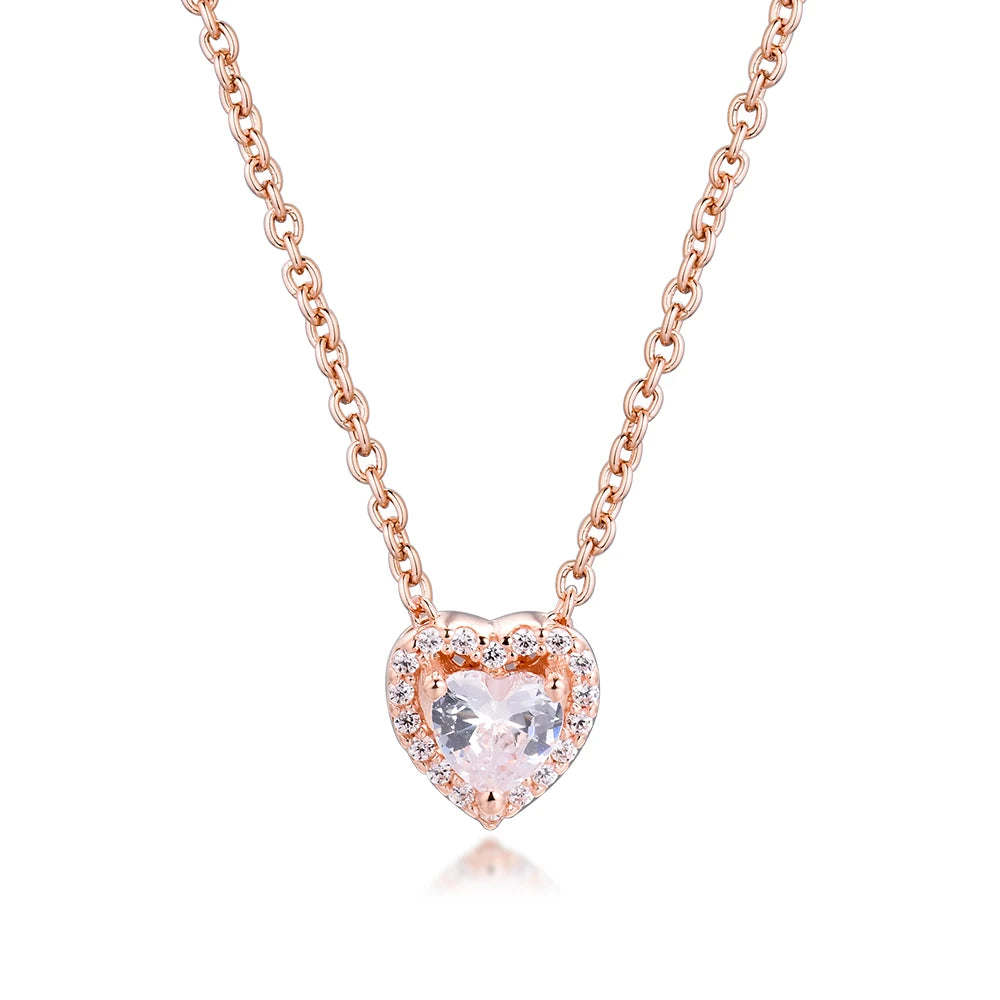 Collier Cœur Cristal - Élégance & séduction