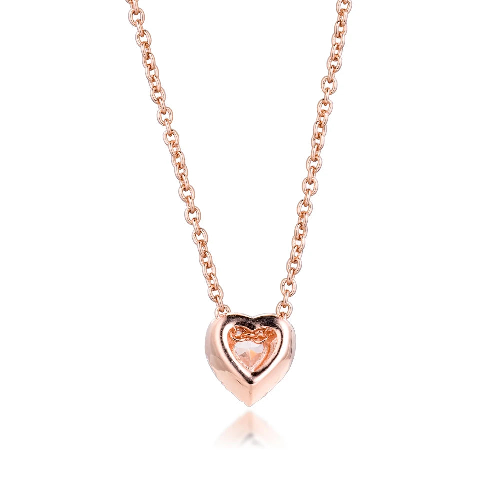 Collier Cœur Cristal - Élégance & séduction