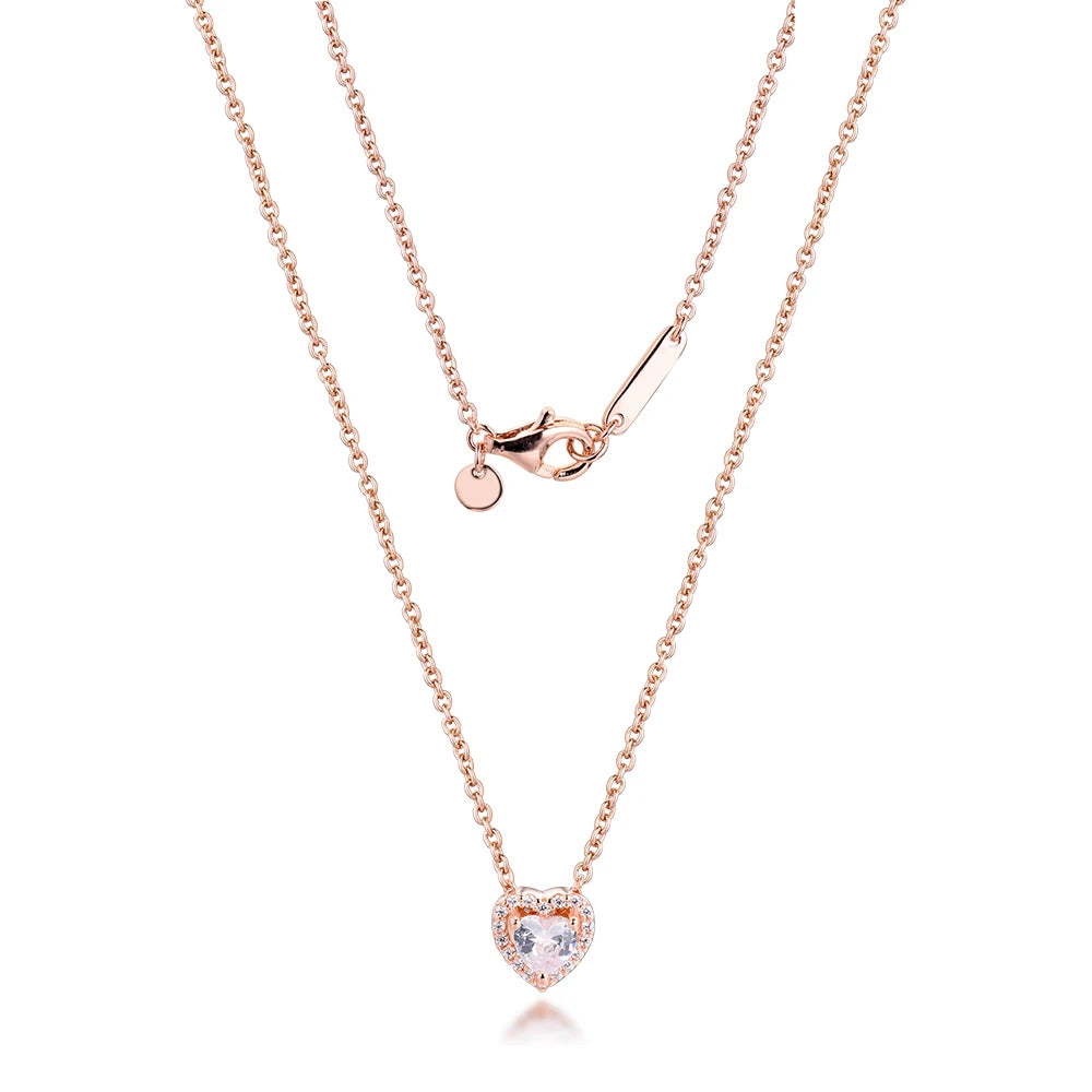 Collier Cœur Cristal - Élégance & séduction