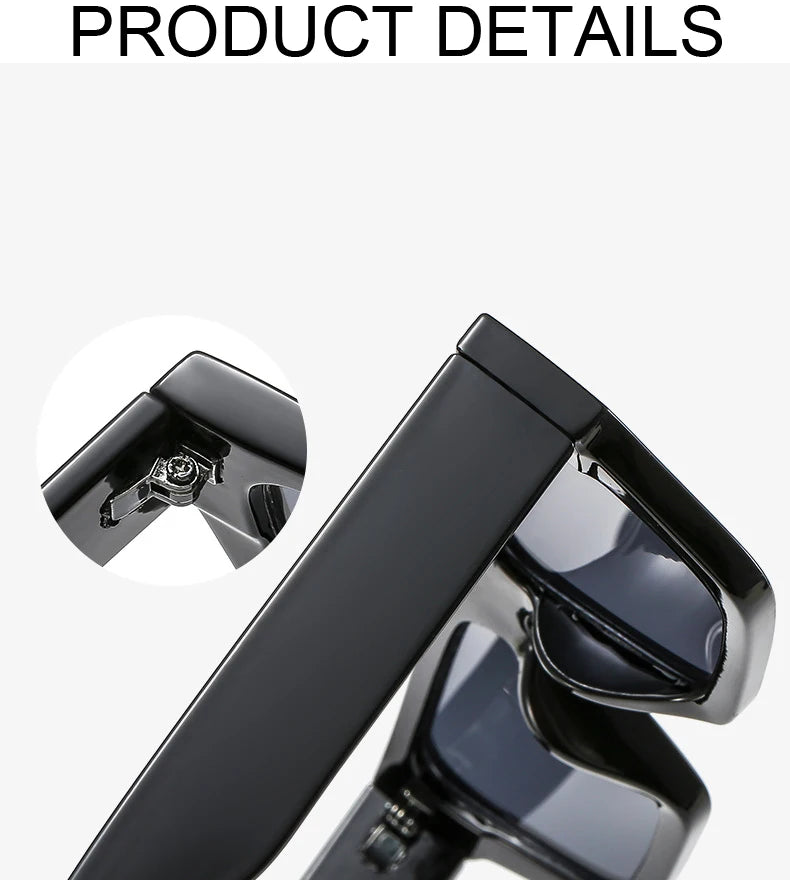 Lunettes de soleil carrées style urbain "2024 2025"