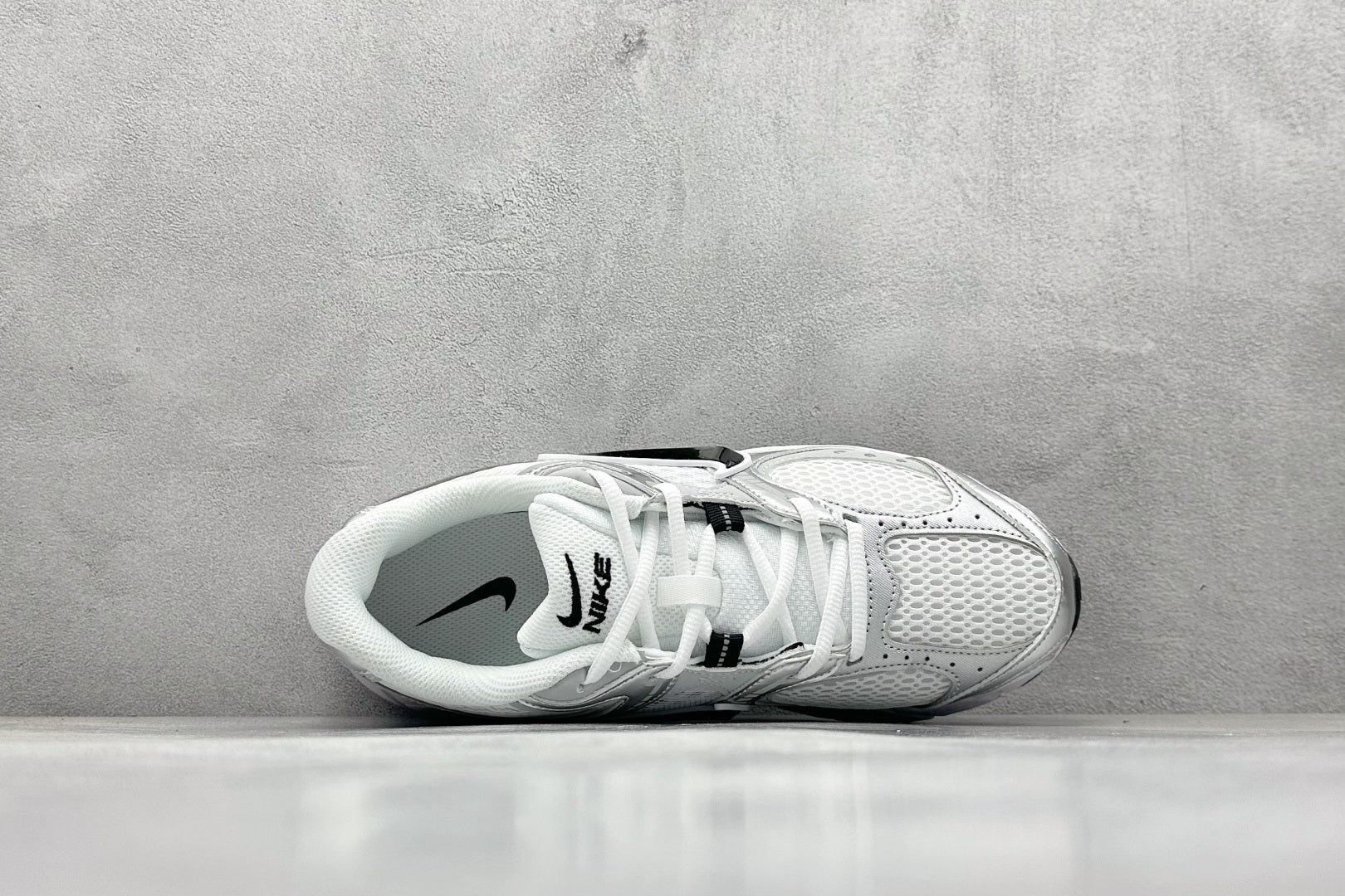 Nike P-6000 White Metallic Silver
